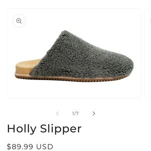 Gray Shearling Slippers women’s size 8 euro size 38.5